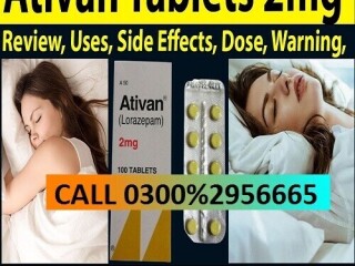 Ativan Tablet in Pakistan | 030029%56-665 2MG^RS